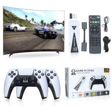 4K Game Stick Retro Video Game Console 2.4G Wireless Controller 64GB 10000 Games HD Gaming Console For Linux Android System.