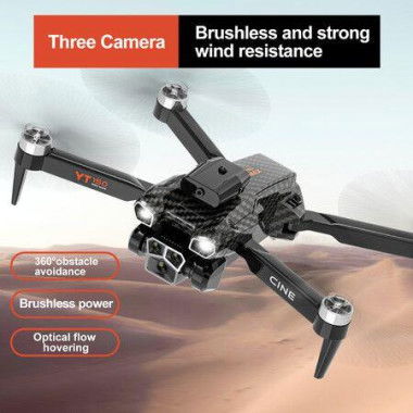 4K HD Triple Camera Drone Flyer Optical Flow Positioning Obstacle Avoidance Remote Control Aircraft Four Axis Aircraft