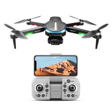 4K Mini Drone Dual Camera 360 Degree Obstacle Avoidance Optical Flow Positioning Remote Control Aircraft Toy Kids Beginner Foldable Black