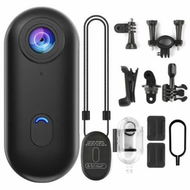 Detailed information about the product 4K WIFI Thumb Action Camera 64g Card Wearable Sports Mount Anywhere Helmet Cam for Cycling Motorcycle Travel Pet Christmas Gift COL Black