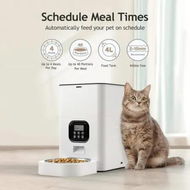 Detailed information about the product 4L Automatic Pet Feeder with Smart Scheduling and Stainless Steel Bowl - Perfect for Cats and Dogs (White)