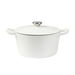 4L Enamel Dutch Oven Pot in White Colour. Available at Crazy Sales for $64.96