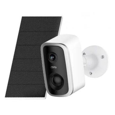 4MP Solar Security Cameras Outdoor, Battery Powered WiFi Security Camera, Cloud or TF Card, AI Detection for Home Security, 2 Way Audio