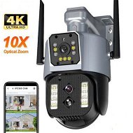 Detailed information about the product 4MP Wifi Camera Three Dual Lens Outdoor Screens 10X Zoom Security Protection Video Surveillance Ptz Auto Tracking Ip Cam