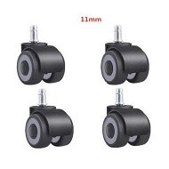 Detailed information about the product 4p 2inch 11mm TPR Silent Double Casters for Furniture Office Chairs Circlip Pulley