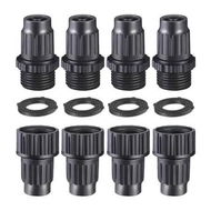 Detailed information about the product 4Pack Expandable Garden Hose Repair Kit, Plastic Flex Hose Repair Kit, Male and Female Hose End Repair Fittings/Connector