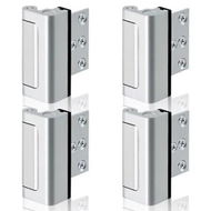 Detailed information about the product 4PACK Home Security Door Reinforcement Lock Childproof,Add High Security to Home Prevent Unauthorized Entry,Frame Lock,Aluminum Construction Finish,Silver