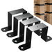 4Pcs 4X4in Strap Post Ties Black Deck Fence for 4x4 Post U Bracket,Can be Fence Post Brackets for Metal Posts to Wood Heavy Duty Thickness 2mm. Available at Crazy Sales for $24.99