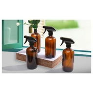 Detailed information about the product 4pcs Amber Glass Spray Bottles Trigger Sprayer 500ML