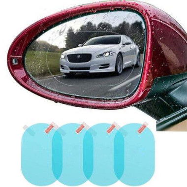 4pcs Car Rearview Mirror Waterproof Side Film Waterproof Coating Membrane HD Nano Clear Protector Safe Driving Sticker