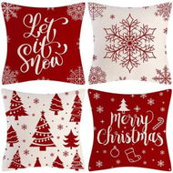 Detailed information about the product 4pcs Christmas Decorative Throw Pillow Cover 45*45cm Merry Christmas Pillowcase Cushion Case Home Decoration