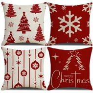 Detailed information about the product 4pcs Christmas Decorative Throw Pillow Cover 45*45cm Merry Christmas Pillowcase Cushion Case Home Decoration
