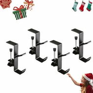 Detailed information about the product 4Pcs Garland Hangers and Fireplace Stocking Holdersï¼ŒMantel Hanger for Garland Hooks for Fireplace Xmas Holiday Home Party Decoration, Black