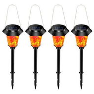 Detailed information about the product 4PCS LED Solar Lamp Outdoor Flame Torch Buried Lights For Yard