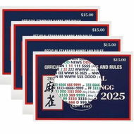 Detailed information about the product 4Pcs Mahjong Cards Official Revision - Large Size Mah Jongg Cards Game Nights,Parties & Holiday Gatherings with Friends & Family