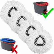 Detailed information about the product 4Pcs Mop Replacement Heads for Ocedar Mop Replace Head EasyWrin Spin Mop Heads Replacements, Easy Cleaning Mop Head Replacement