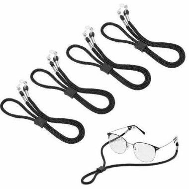 4PCS Premium Nylon Eyeglass Straps Adjustable Eyewear Retainers Anti-slip Eyeglass Chains Lanyard Sport Sunglass Retainer Holder Strap