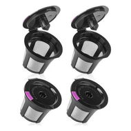 Detailed information about the product 4Pcs Reusable K Cups, Refillable K Cup Coffee Pods, Compatible with Keurig Brewers, Black