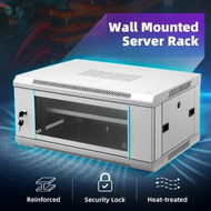 Detailed information about the product 4U Network Server Cabinet Wall Mount Data Rack Enclosure 19 Inch Deep with Locking Glass Door Removable Side Panels Comms LAN IT Computer Equipment