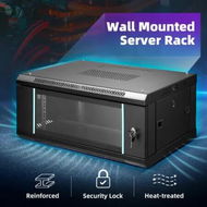 Detailed information about the product 4U Network Server Cabinet Wall Mount Data Rack Enclosure 19 Inch Deep with Locking Glass Door Removable Side Panels for IT Computer Equipment