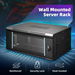 4U Network Server Cabinet Wall Mount Data Rack Enclosure 19 Inch Deep with Locking Glass Door Removable Side Panels for IT Computer Equipment. Available at Crazy Sales for $95.95