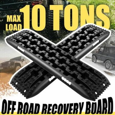 4WD Recovery Boards 4x4 Wheel Drive Tracks Off Road Tyre Ladder Traction Mats Tire Pads Treads for Truck Mud Snow Sand 2PCS