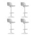 4x Artiss Bar Stools Kitchen Swivel Gas Lift Stool Leather Dining Chairs White. Available at Crazy Sales for $224.95