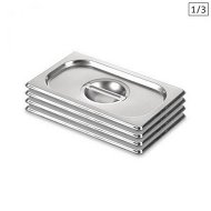 Detailed information about the product 4X Gastronorm GN Pan Lid Full Size 1/3 Stainless Steel Tray Top Cover.