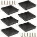 4x4 Post Caps Black(Actual 3.5 inch x 3.5 inch), 6 Pcs Fence Post Caps with 12 Screws and Easy Installation, Sturdy Waterproof Plastic Deck Post Caps. Available at Crazy Sales for $14.95