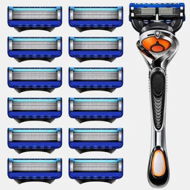 Detailed information about the product 5 Blade Razor for Men with Lubrication and Precision Beard Trimmer, Handle and 12 Cartridges (Cartridges fit Razor Handles only)
