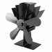 5 Blade Wood Stove Fan, Heat Powered Fireplace Fan for Efficient Warm Air Circulation, Silent Operation Stove Accessories for Log/Wood Stove (Black). Available at Crazy Sales for $34.95