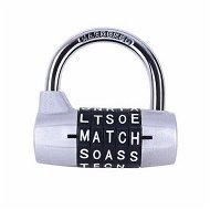 Detailed information about the product 5-Digit Letter Combination Lock Safety Padlock Col. Silver.