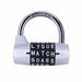 5-Digit Letter Combination Lock Safety Padlock Col. Silver.. Available at Crazy Sales for $9.99