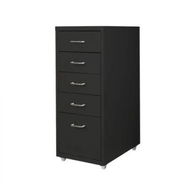 Detailed information about the product 5 Drawer Office Cabinet Drawers Black