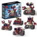 5-in-1 App & RC Robot Building Kit, Programmable Coding STEM Building Blocks Toy with LED Eyes for Kids Ages 8+. Available at Crazy Sales for $44.99