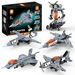 5 in 1 Frighter Plane STEM Robot Building Kits Programmable Remote APP Controlled Robotics Blocks Set STEM Birthday Gifts for Boys Girls Age 6+ (334Pcs). Available at Crazy Sales for $39.99