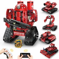 Detailed information about the product 5-in-1 Remote Control and APP Programmable STEM Robot Toys 495 Pcs DIY Building Block Science Educational Kit for Kids Ages 8-14