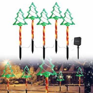 Detailed information about the product 5-in-1 Solar Christmas Tree Light Garden Stake Lights For Patio,Yard,Garden,Walkway,Lawn And Other Outdoor Christmas Decoration