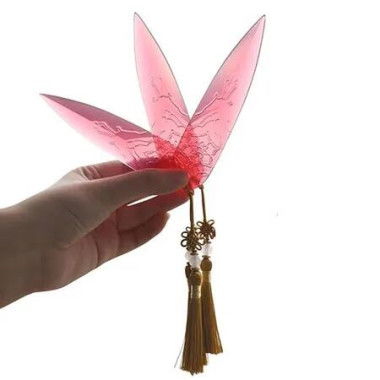 5 Inches Soft Plastic Translucent Dagger Props Safe and Cut Proof for K pop Zoey Cosplay for Fans, Red