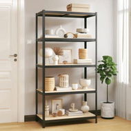 Detailed information about the product 5-Layer Storage Shelf Anthracite Steel And Engineered Wood