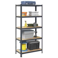 Detailed information about the product 5-Layer Storage Shelf Anthracite Steel&Engineered Wood