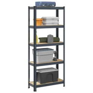 Detailed information about the product 5-Layer Storage Shelf Anthracite Steel&Engineered Wood