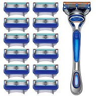 Detailed information about the product 5 Men Razor Blades Shaving Cassettes Facial Care Men Shaving Blades Compatible 12 Blade Refills, Shave Kit