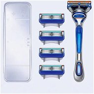 Detailed information about the product 5 Men Razor Blades Shaving Cassettes Facial Care Men Shaving Blades Compatible 4 Blade Refills, Shave Kit