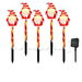 5 Pack LED Christmas Solar Power Ground Stake Outdoor Pathway Party Supply Waterproof Solar IP65 Christmas. Available at Crazy Sales for $19.11