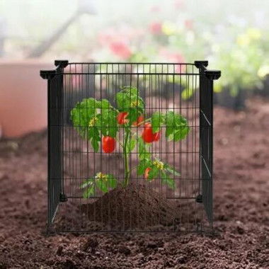 5 Pack Plant Protector from Animals 390 mm x 390 mm Metal Plant Cage