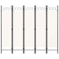 Detailed information about the product 5-Panel Room Divider White 200x180 Cm