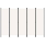 Detailed information about the product 5-Panel Room Divider White 250x180 Cm