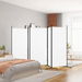 5-Panel Room Divider White 433x180 cm Fabric. Available at Crazy Sales for $89.95