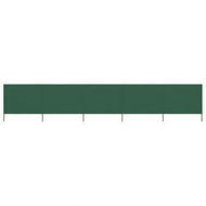 Detailed information about the product 5-panel Wind Screen Fabric 600x120 Cm Green